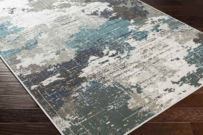 Rugby Modern Teal Area Rug