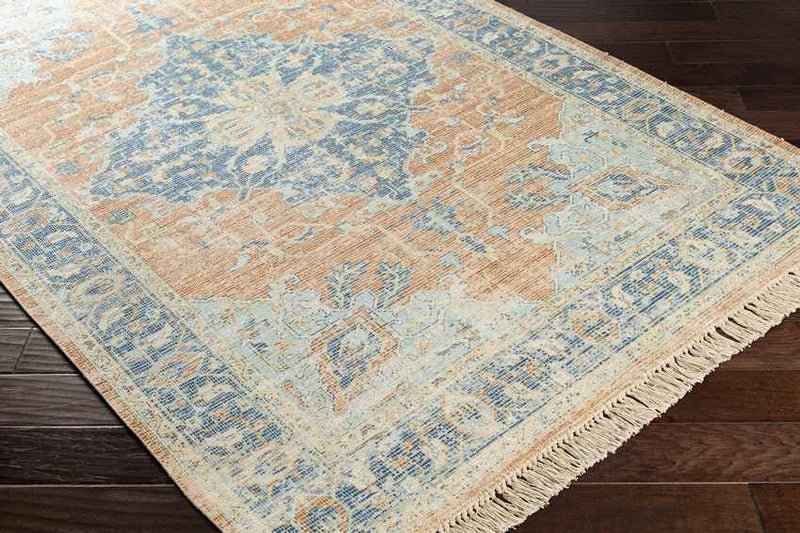 Sandbach Traditional Sky Blue Area Rug