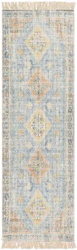 Sandown Traditional Sky Blue Area Rug