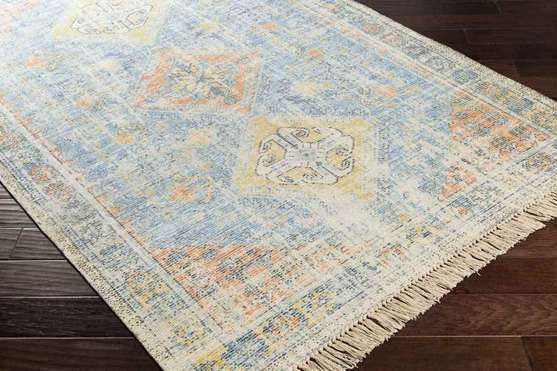 Sandown Traditional Sky Blue Area Rug