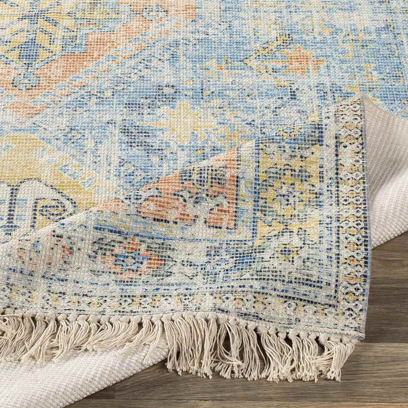 Sandown Traditional Sky Blue Area Rug