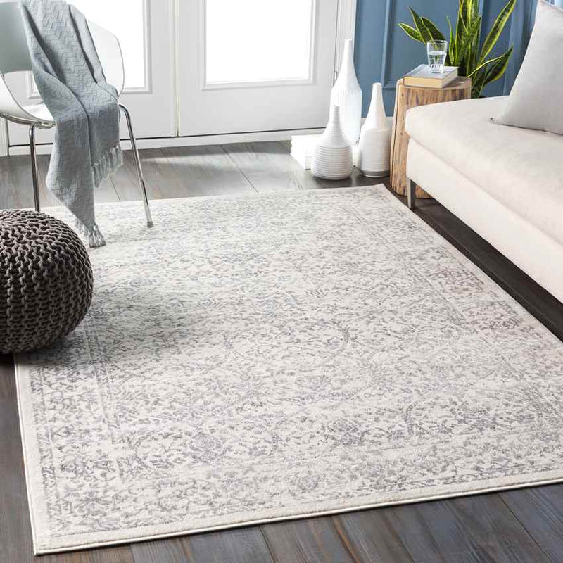 Beauvais Traditional Gray/Ivory Area Rug