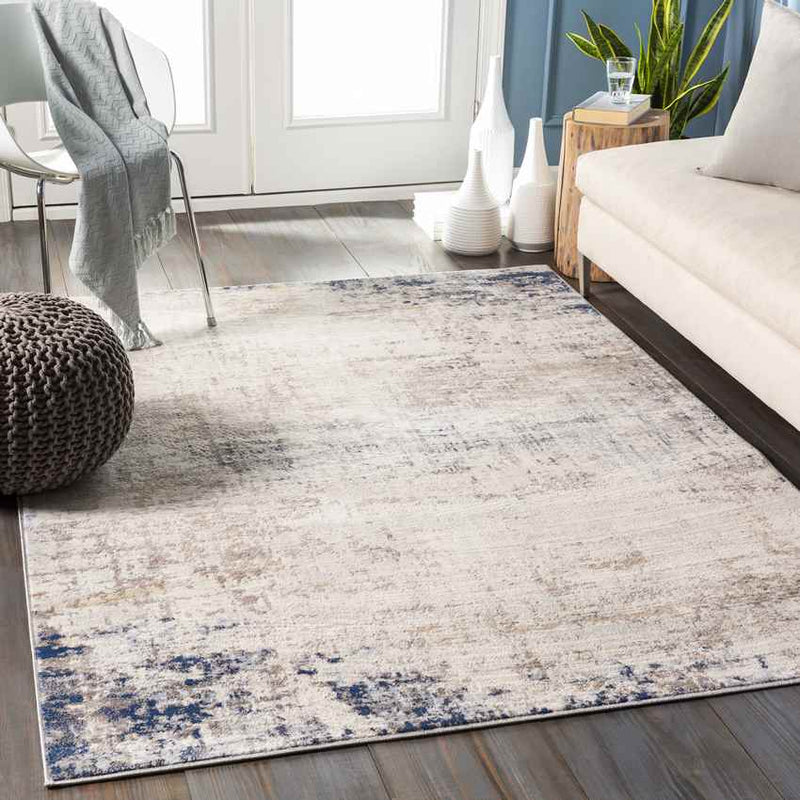 Sherborne Modern Blue/Ivory Area Rug