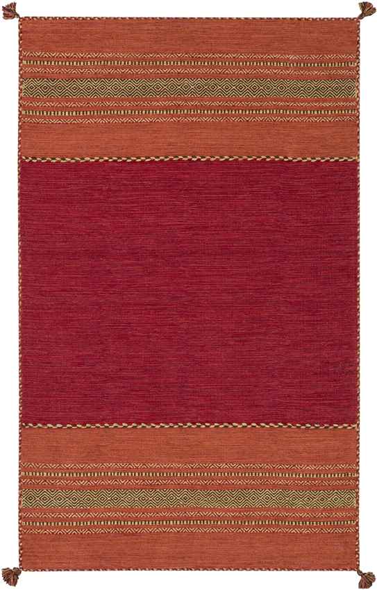 Slough Global Dark Red Area Rug