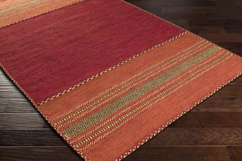 Slough Global Dark Red Area Rug