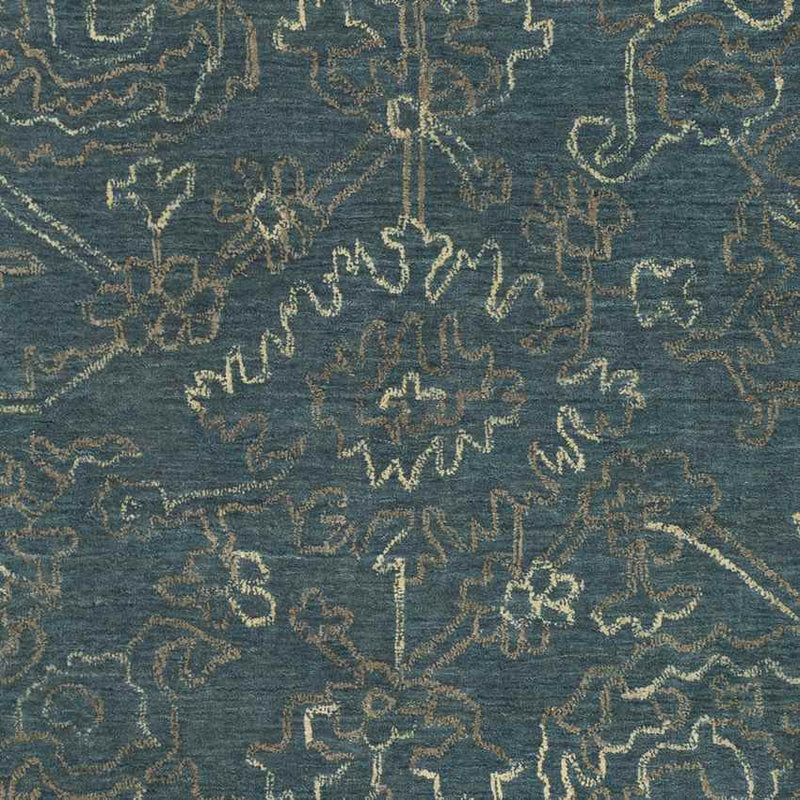 Solihull Traditional Navy Area Rug