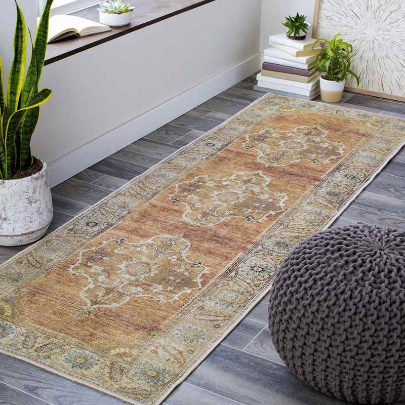 Spilsby Traditional Camel Area Rug