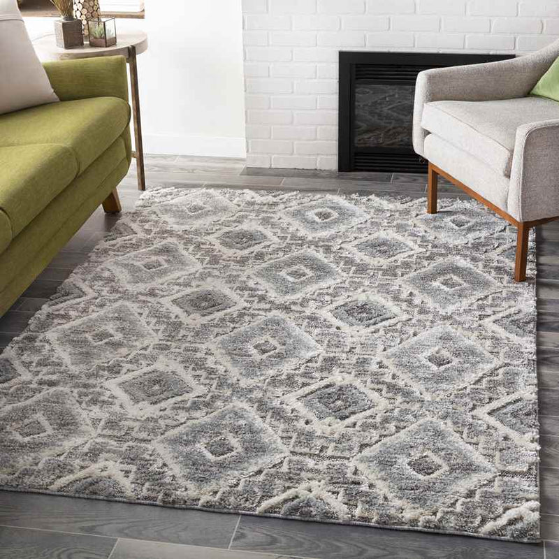 Stretford Global Medium Gray Area Rug