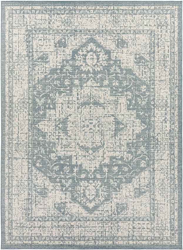 Thirsk Traditional Dark Blue Area Rug