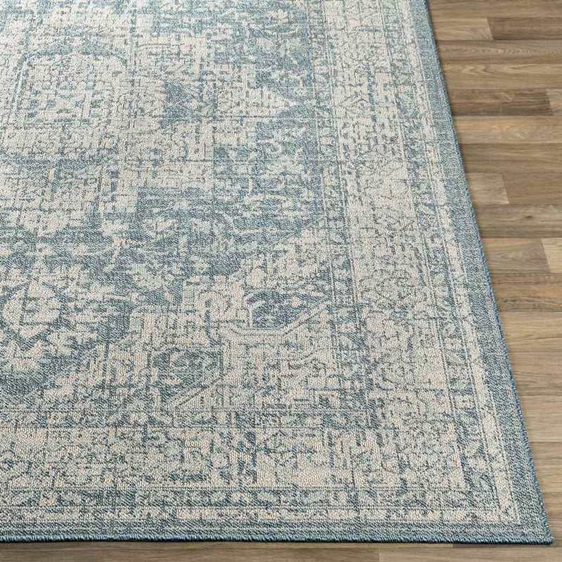 Thirsk Traditional Dark Blue Area Rug