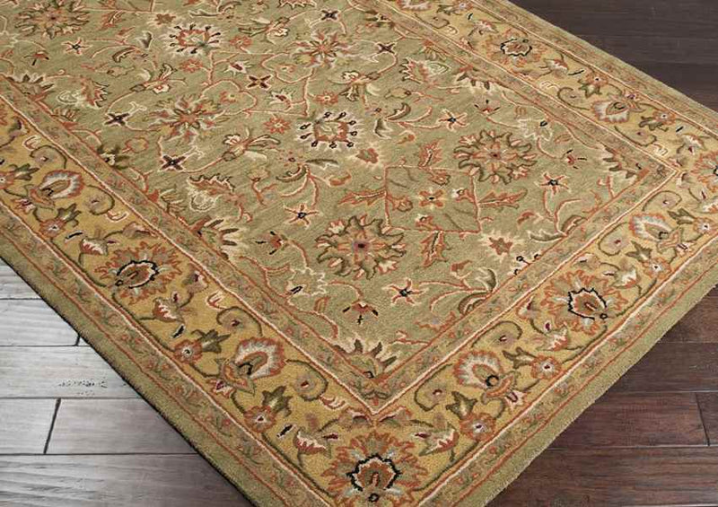 Forli Traditional Khaki Area Rug