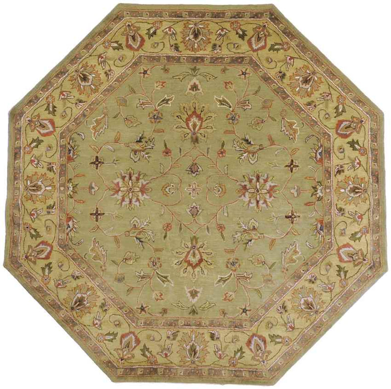 Forli Traditional Khaki Area Rug