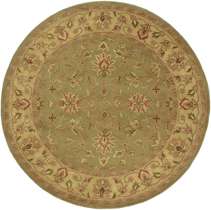 Forli Traditional Khaki Area Rug