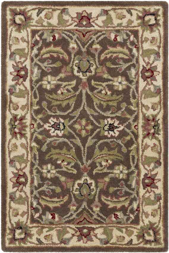 Cochrane Traditional Dark Brown Area Rug