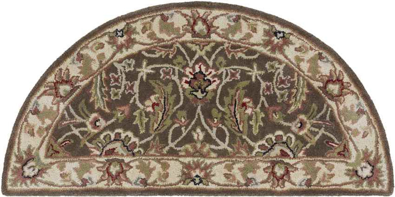 Cochrane Traditional Dark Brown Area Rug