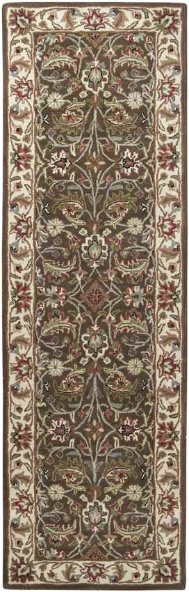 Cochrane Traditional Dark Brown Area Rug