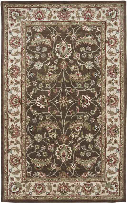 Cochrane Traditional Dark Brown Area Rug