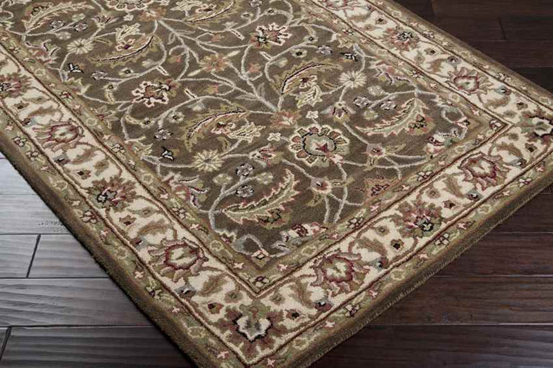 Cochrane Traditional Dark Brown Area Rug