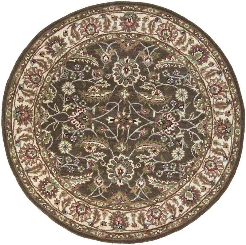 Cochrane Traditional Dark Brown Area Rug