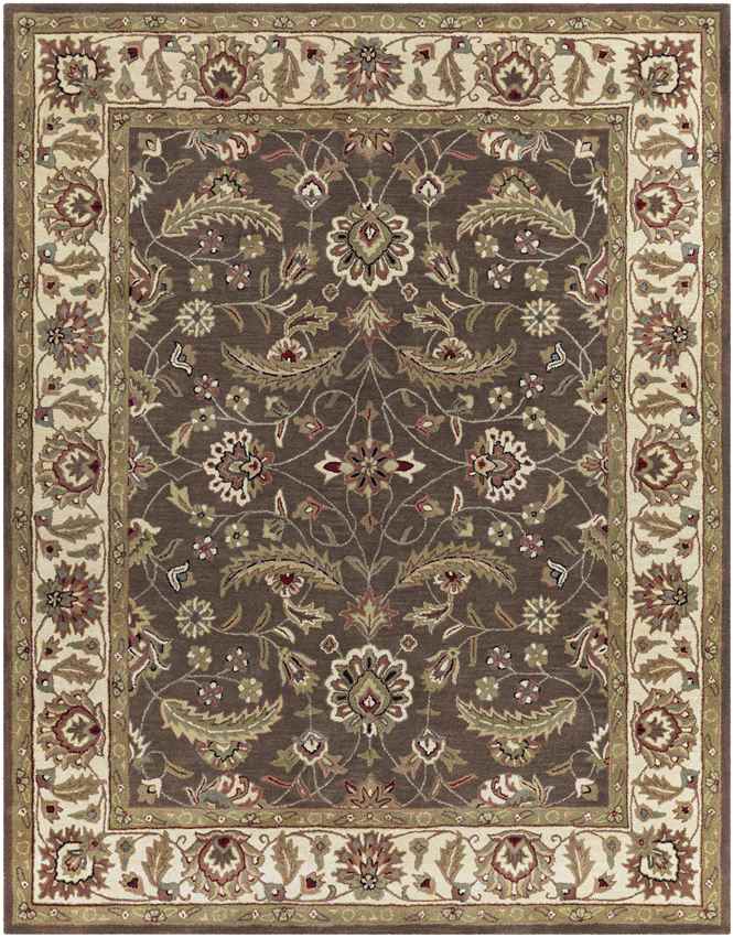 Cochrane Traditional Dark Brown Area Rug