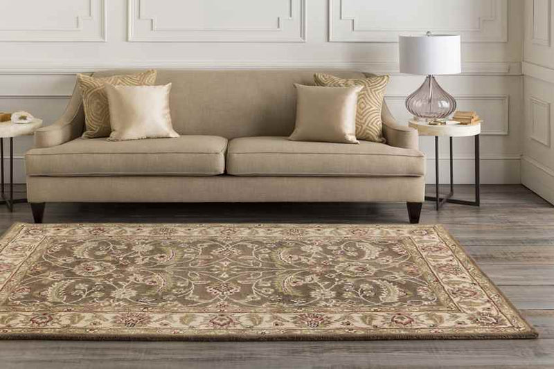 Cochrane Traditional Dark Brown Area Rug