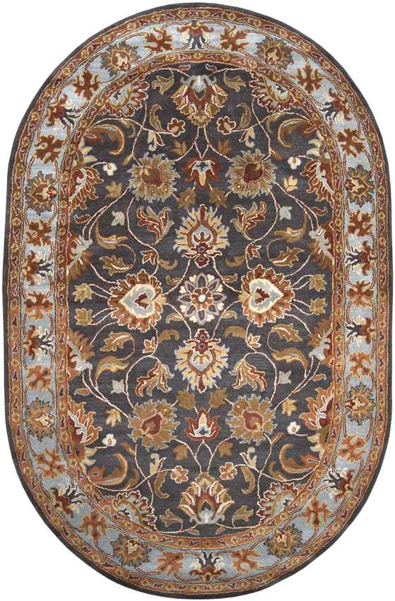 Paris Traditional Charcoal Area Rug