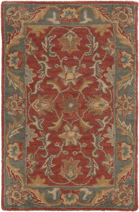 Daysland Traditional Rust Area Rug