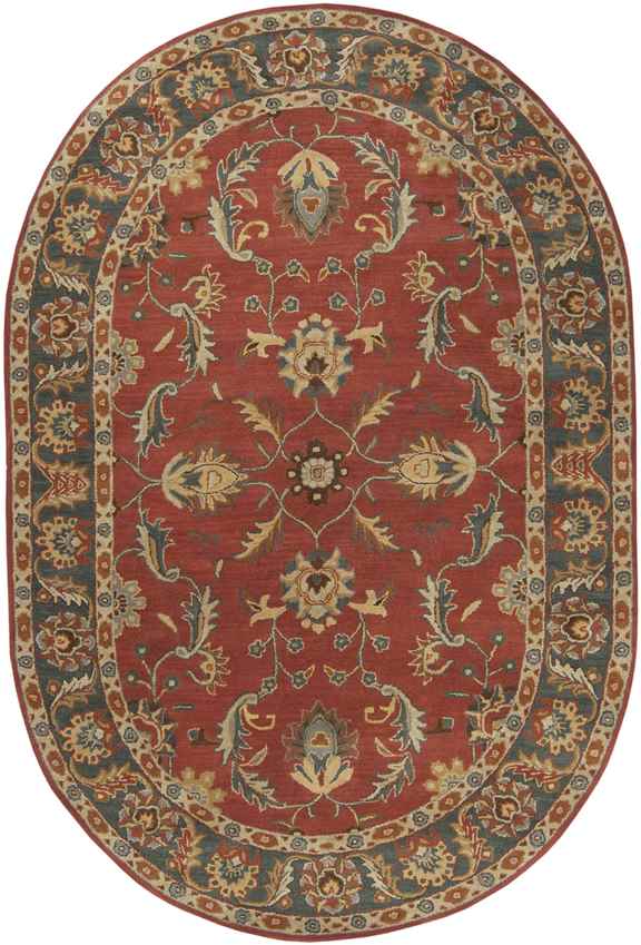 Daysland Traditional Rust Area Rug