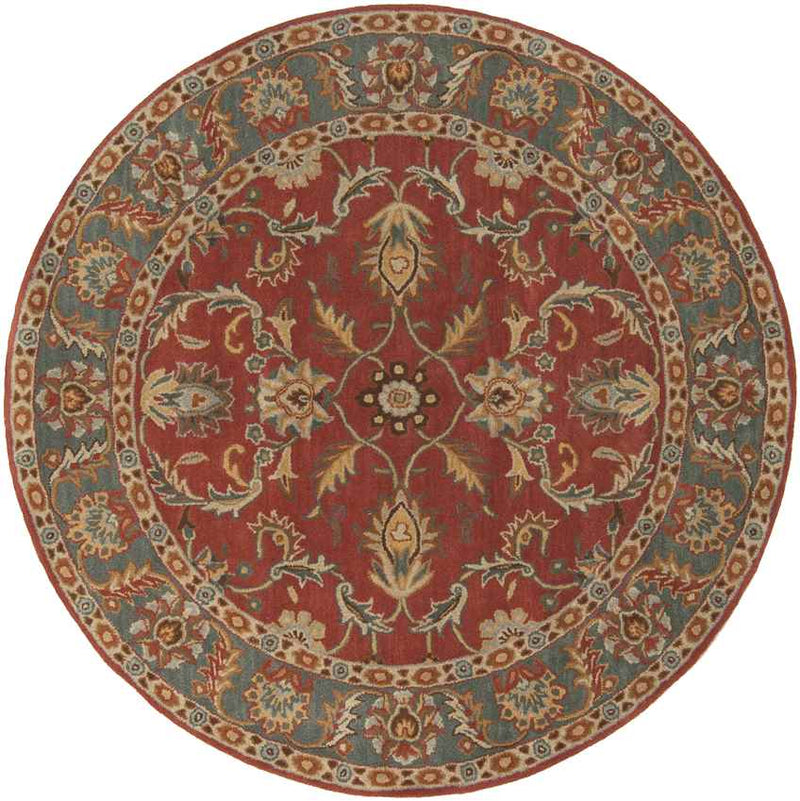 Daysland Traditional Rust Area Rug