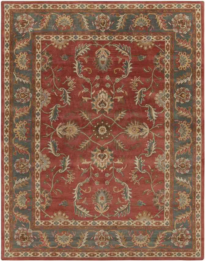 Daysland Traditional Rust Area Rug