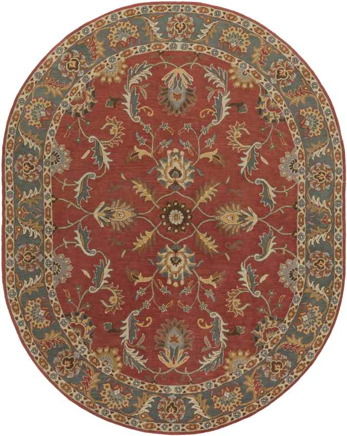 Daysland Traditional Rust Area Rug