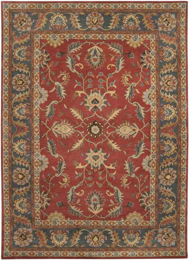 Daysland Traditional Rust Area Rug