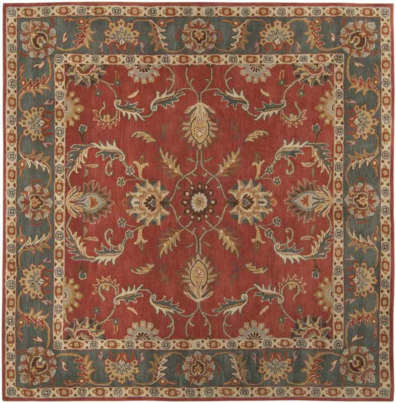 Daysland Traditional Rust Area Rug