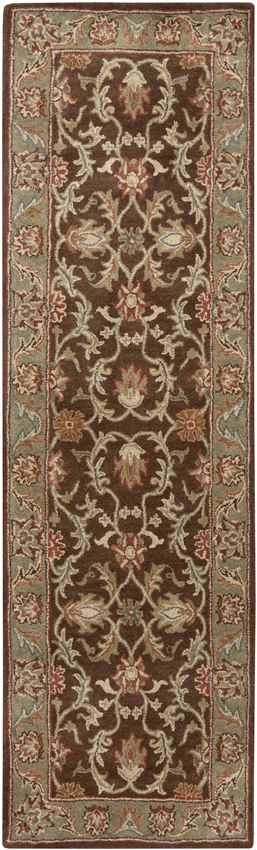 Daysland Traditional Dark Brown Area Rug