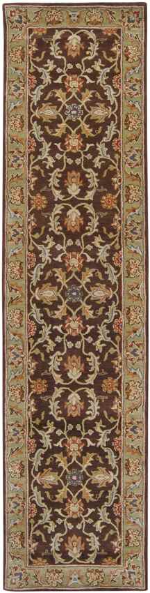 Daysland Traditional Dark Brown Area Rug