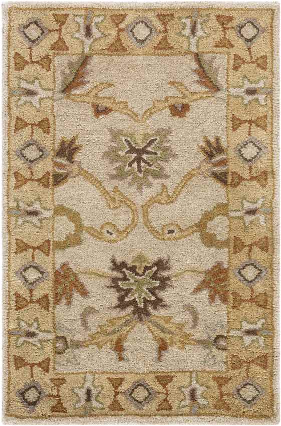 Didsbury Traditional Khaki Area Rug