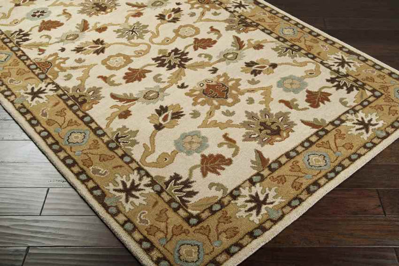 Didsbury Traditional Khaki Area Rug