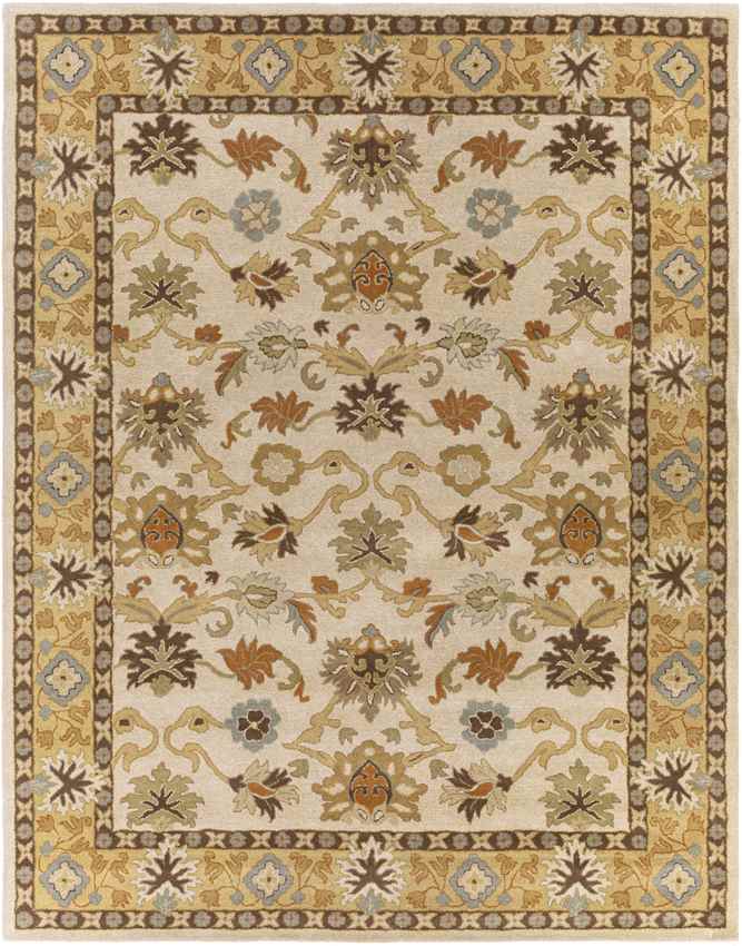 Didsbury Traditional Khaki Area Rug