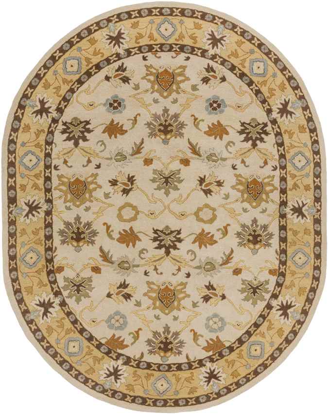 Didsbury Traditional Khaki Area Rug