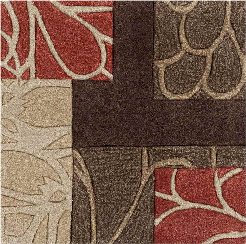 Elk Point Modern Burnt Orange Area Rug