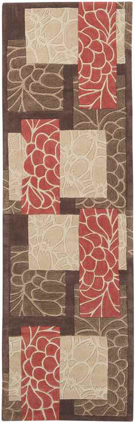 Elk Point Modern Burnt Orange Area Rug