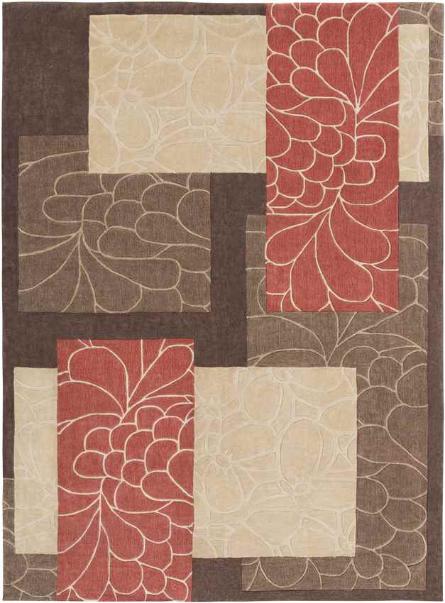 Elk Point Modern Burnt Orange Area Rug