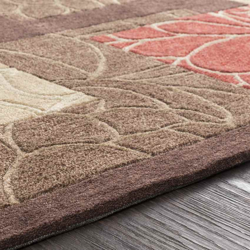 Elk Point Modern Burnt Orange Area Rug