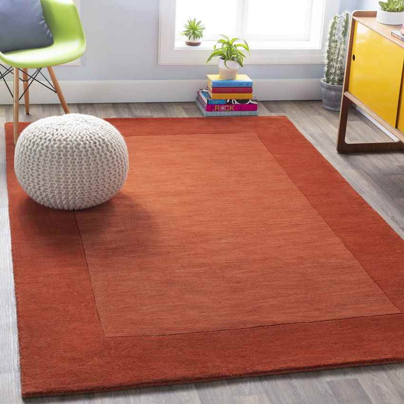 Reims Modern Burnt Orange Area Rug