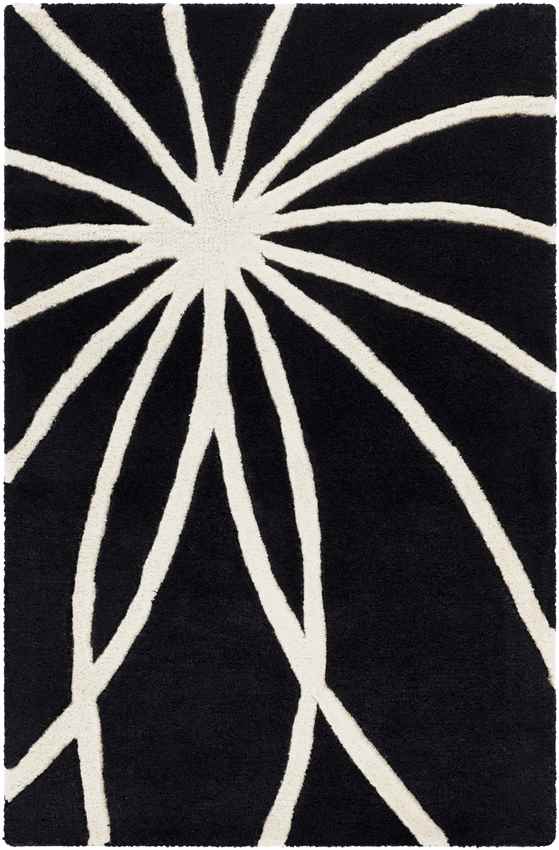 Falher Modern Black Area Rug