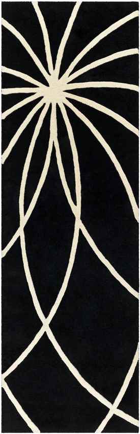 Falher Modern Black Area Rug