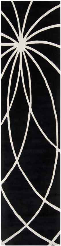 Falher Modern Black Area Rug