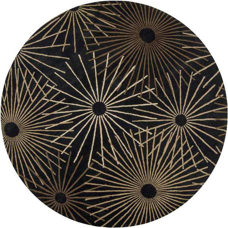 Fox Creek Modern Black Area Rug