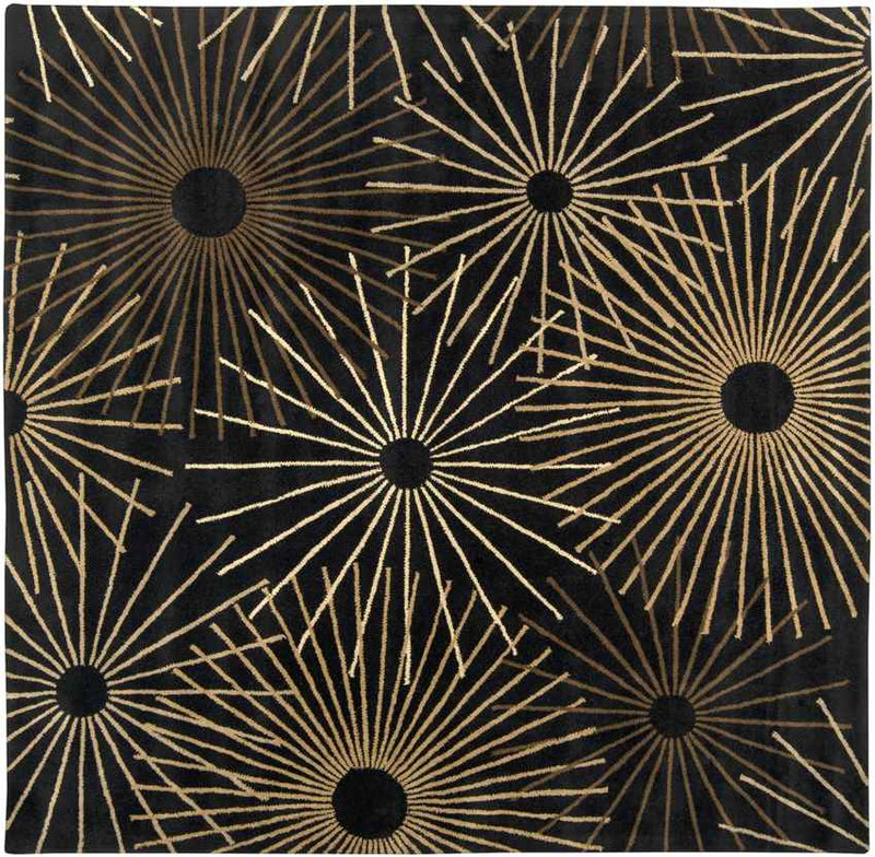 Fox Creek Modern Black Area Rug