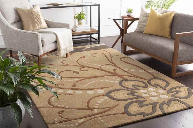 Gibbons Modern Camel Area Rug